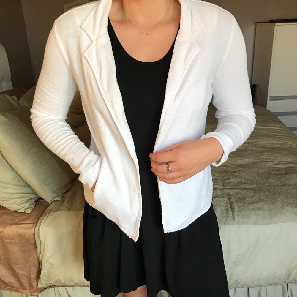 White Casual Blazer